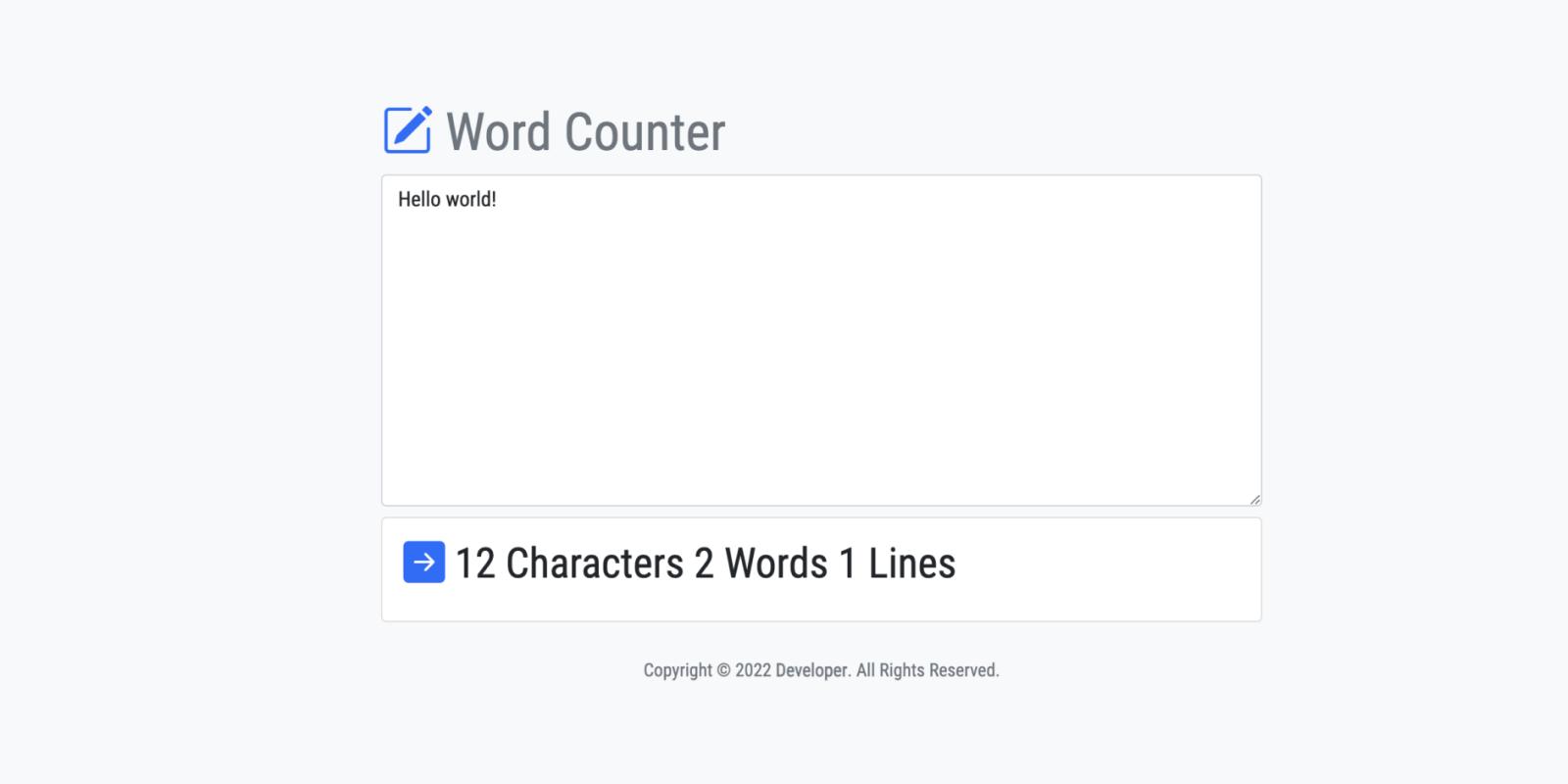 Word Counter